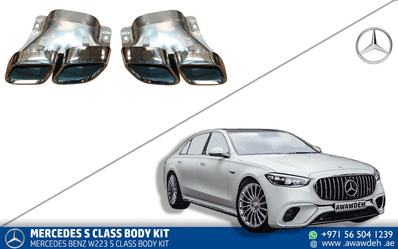 W223 s class side exhaust tips